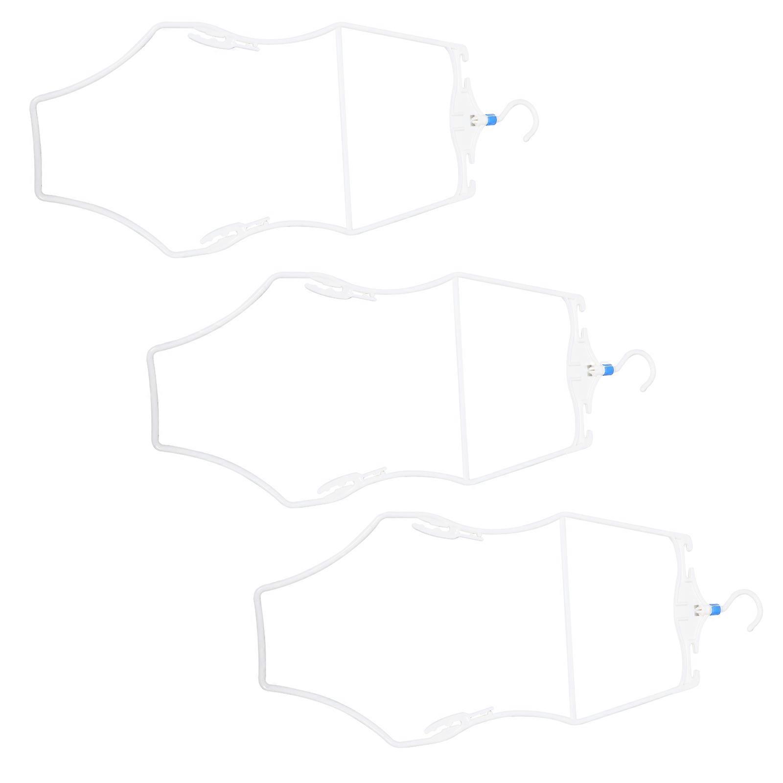 Body Shape Bikini Hanger for Kids Multifunctional White Plastic 6Pcs Set