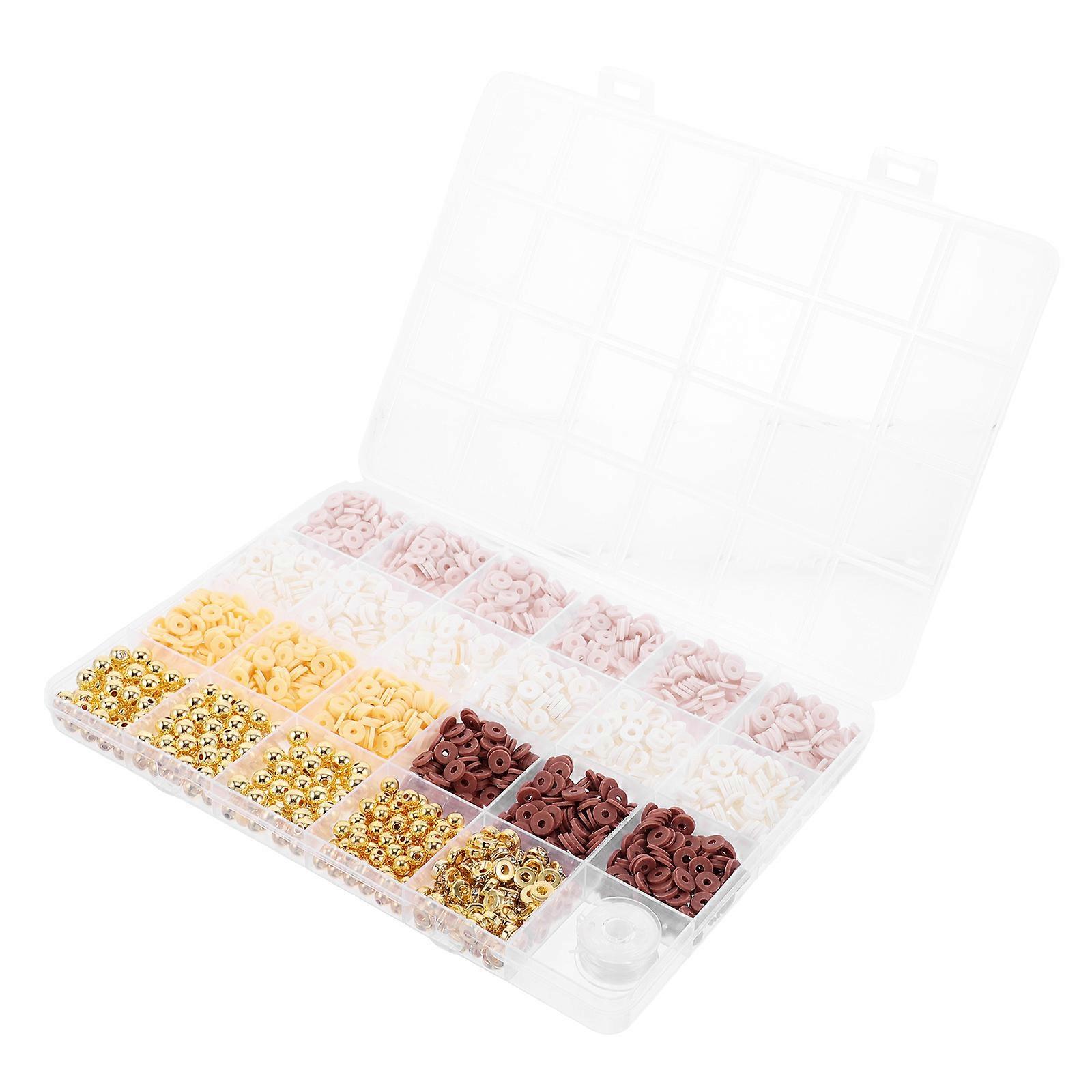 Creative Polymer Clay Beads Kit for DIY Bracelet Making 5Pcs Set
