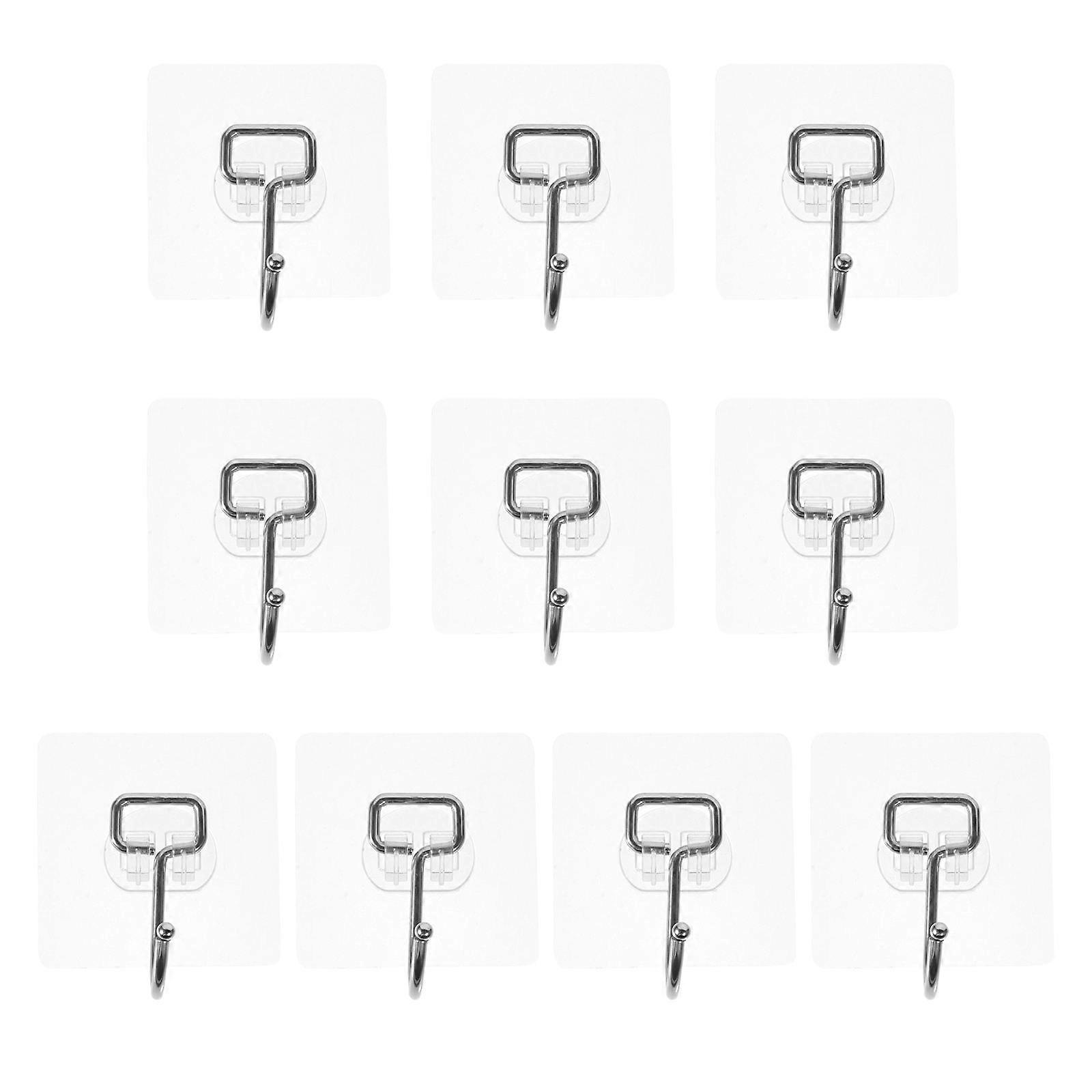 Transparent Hanging Hooks Wall Hooks for Household Use 30Pcs Set