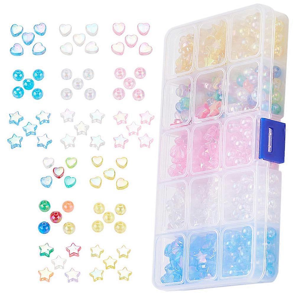 Acrylic Loose Beads for DIY Jewelry Making 1 Box Assorted Color