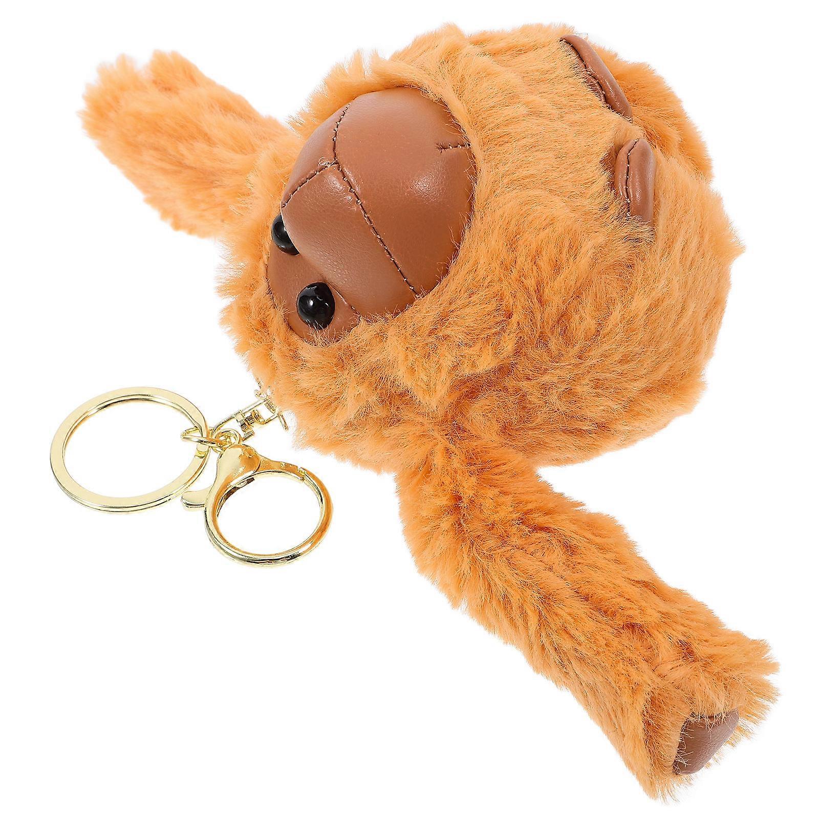 Stuffed Gorilla Plush Keychain Pendant for Decoration 5Pcs Small Doll Keys