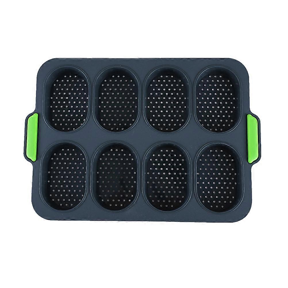 Baking Mold French Roll Mold for Baking 2Pcs Silicone Grey