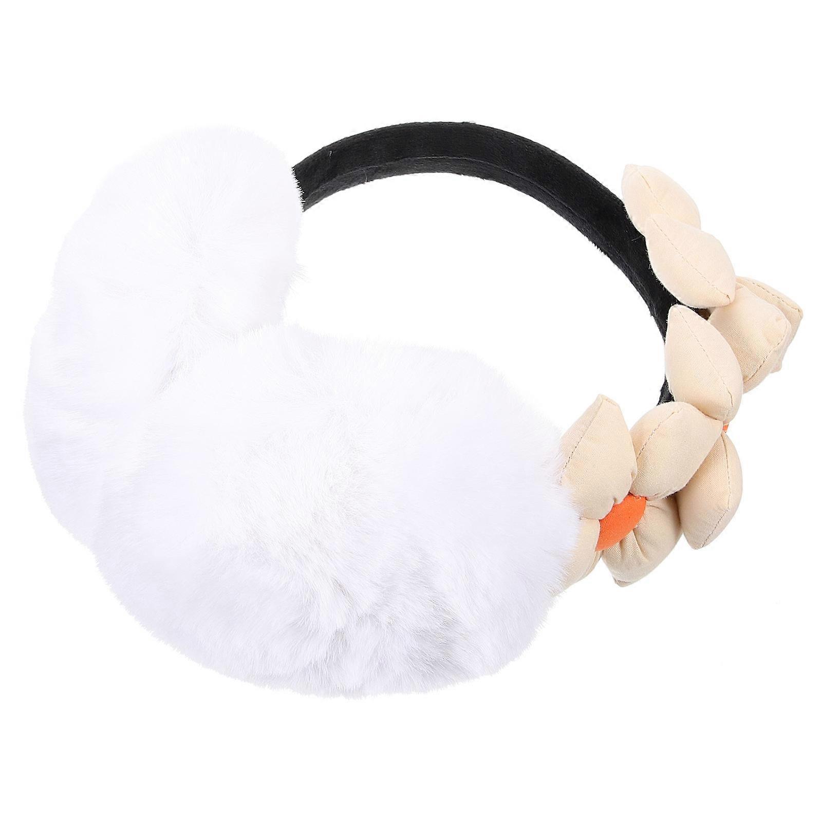 Plush Earmuff Warm Ear Cover for Winter 2Pcs Outdoor Ear Protector