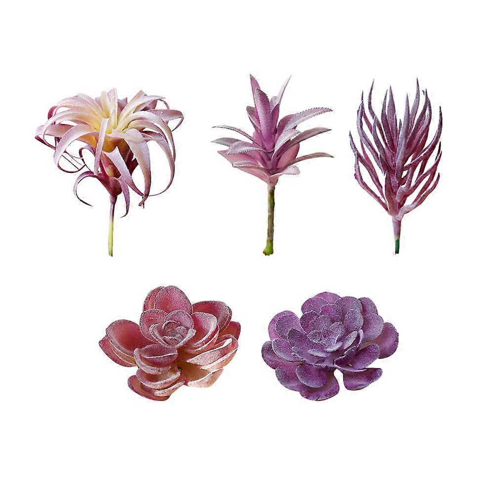 Creative Succulent Flower Head Simulation Succulent Flower for Decoration 15Pcs