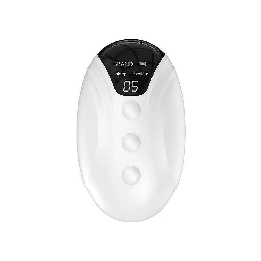 Handheld Sleep Aid Device for Insomnia Relief, Microcurrent Sleep Machine, USB Rechargeable, Anxiety Help for Women, White