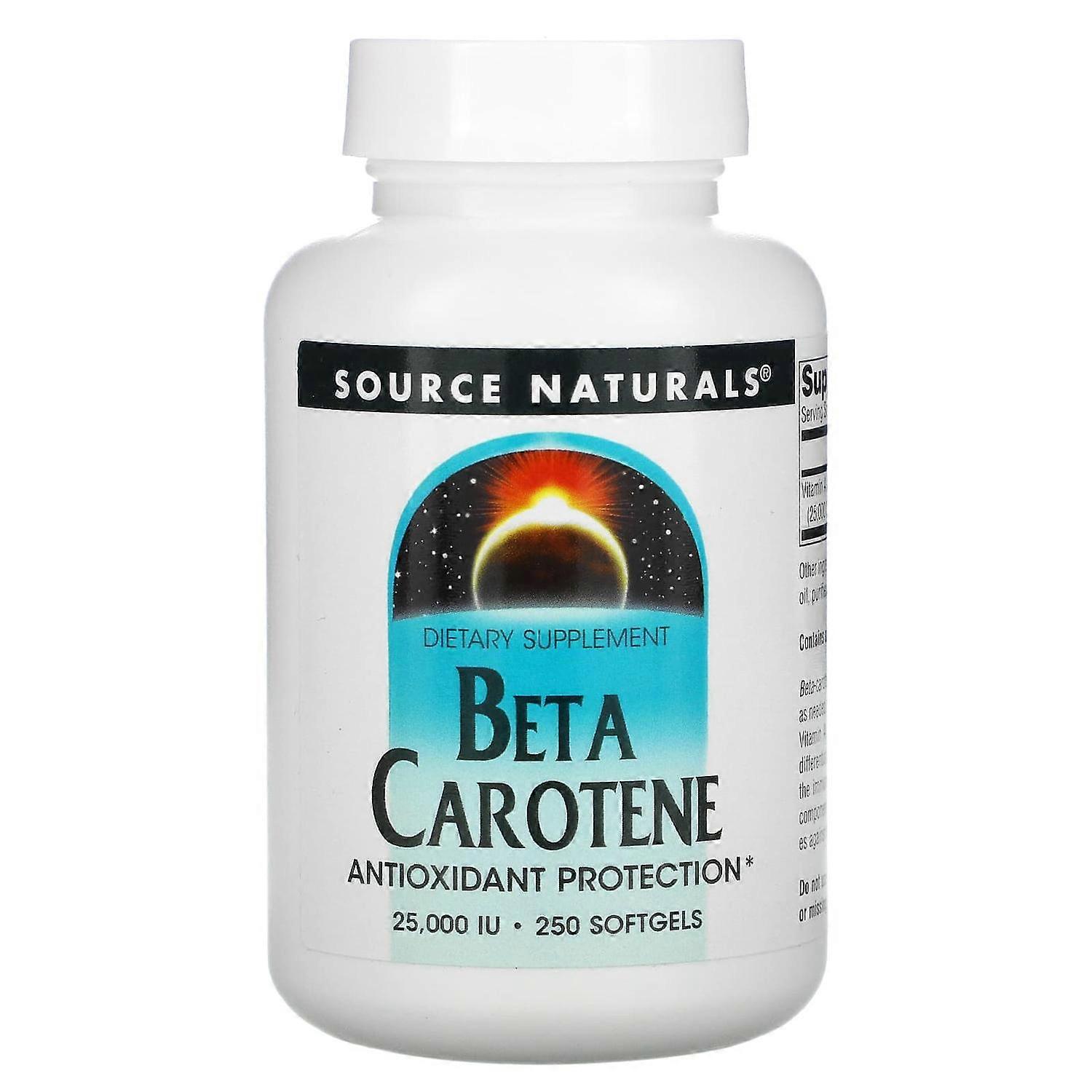 Source Naturals, Beta Carotene, 25,000 IU, 250 Softgels