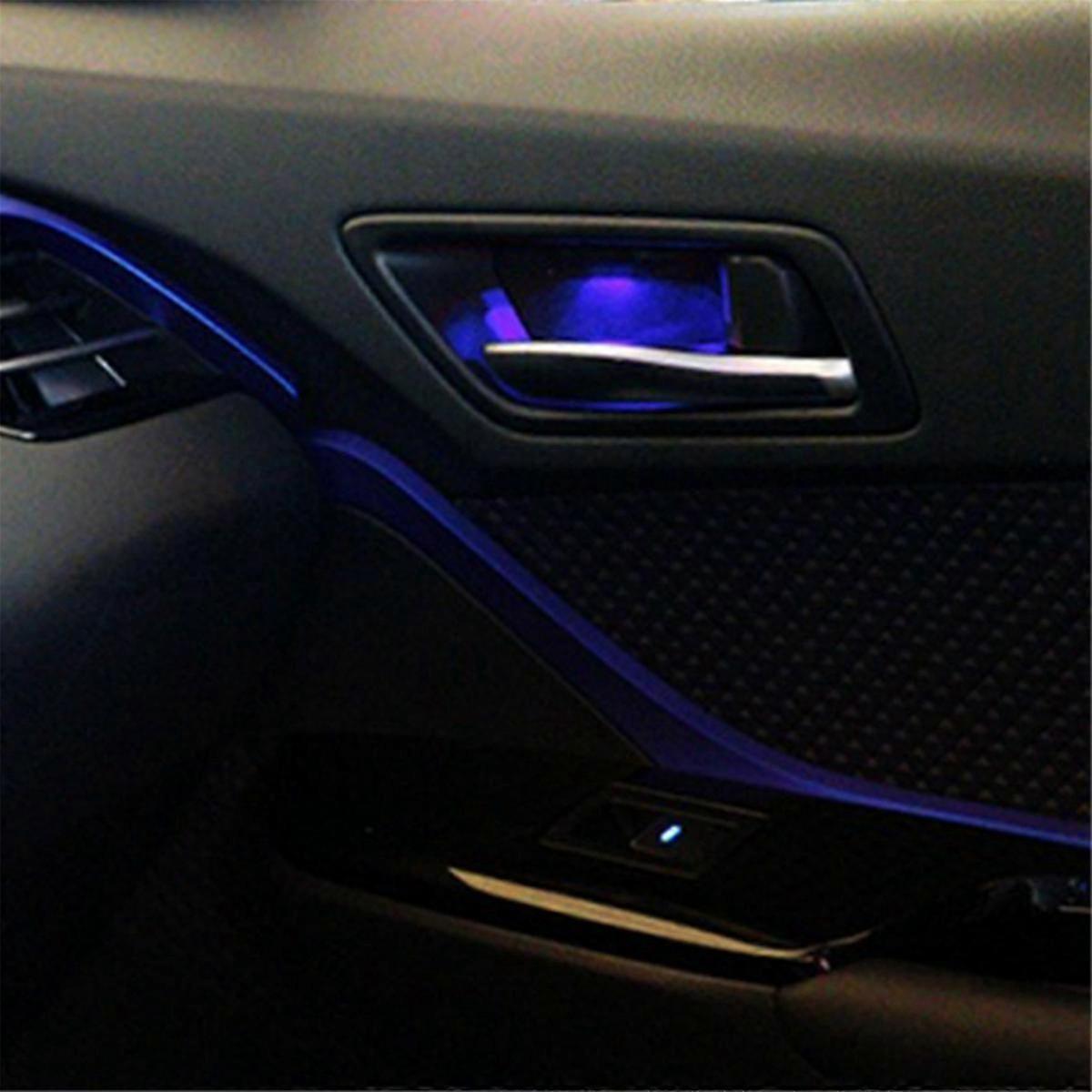 For Toyota C-hr Chr 2018-2023 Inner Door Handle Bowl Atmosphere Light Car Door Bowl Handle Frame Led