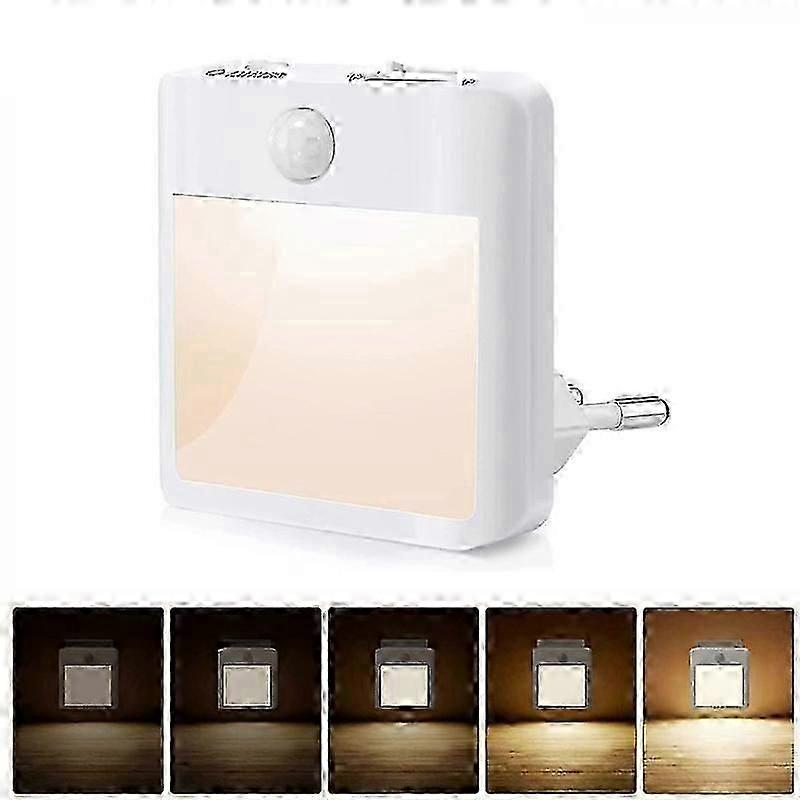 NL2101 Motion Sensor LED Night Light AC Plug Dimming Sleep Lights,Spec: NL2101 Warm EU Plug