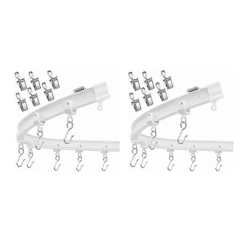 Flexible Bendable Ceiling Curtain Track, Ceiling Mount for Curtain Rail, Room Divider Ceiling Track