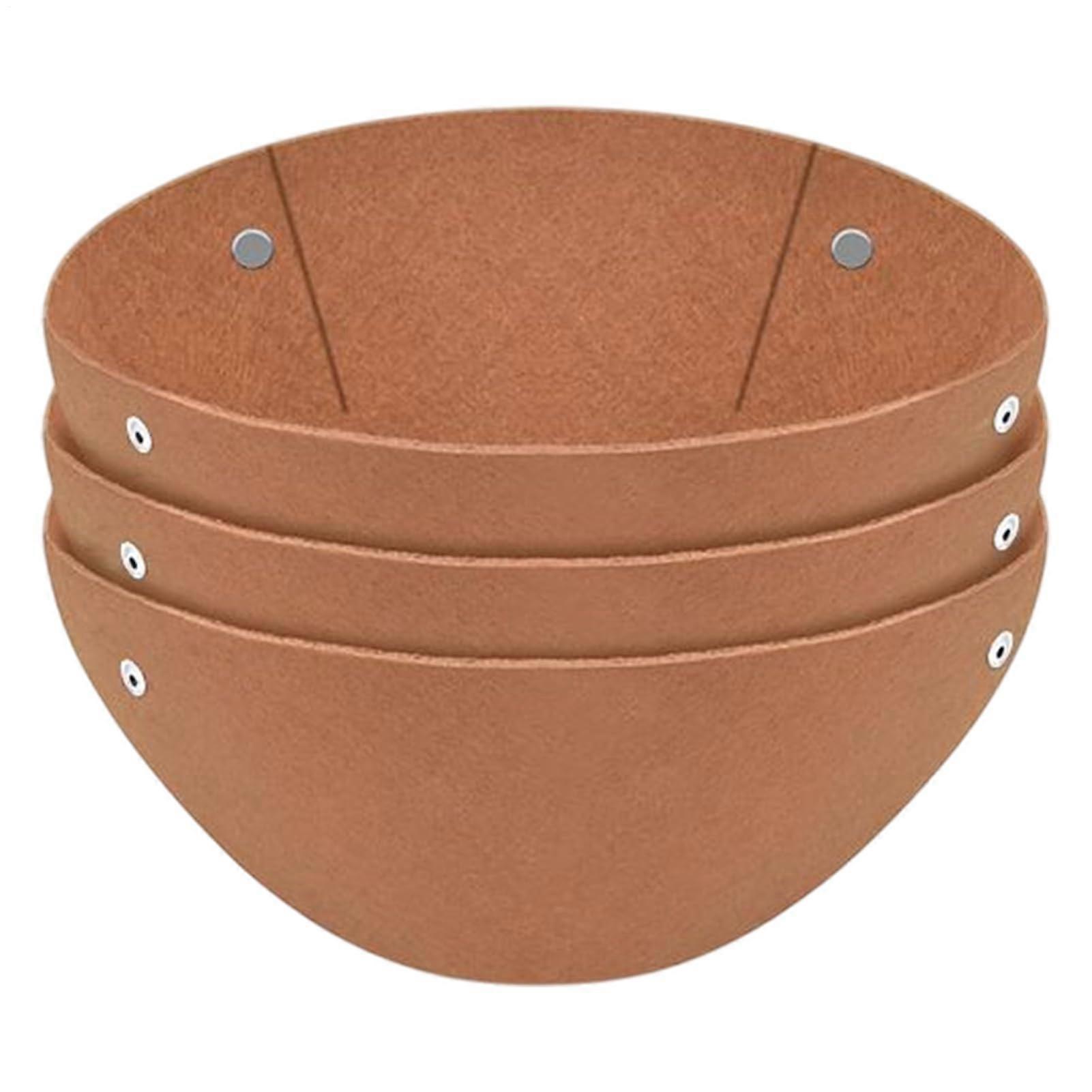 Dangling Basket Liners, 3X Round Planter Liners, Felt Window Box Liners, Thickened Bird Nest Prevention