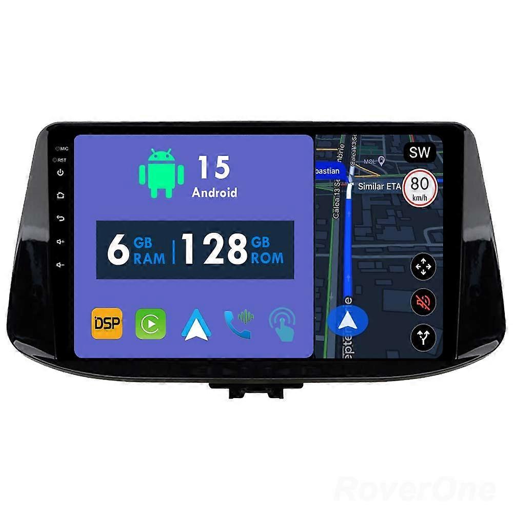 Car Radio 6G+128G CarPlay GPS Navigation Head Unit for Hyundai i30 2017 2018 Android Auto Bluetooth Stereo Touch Screen