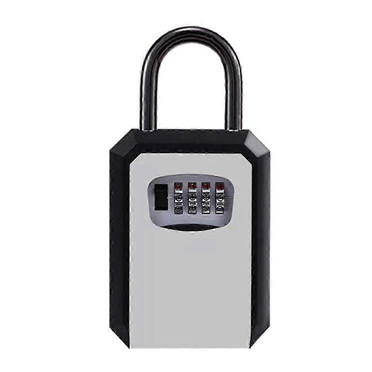 Wall mounted 4 digit code box no drilling required for home use Password key box with 4 digit code wall mounted no drilling Decorative 4 digit code ke