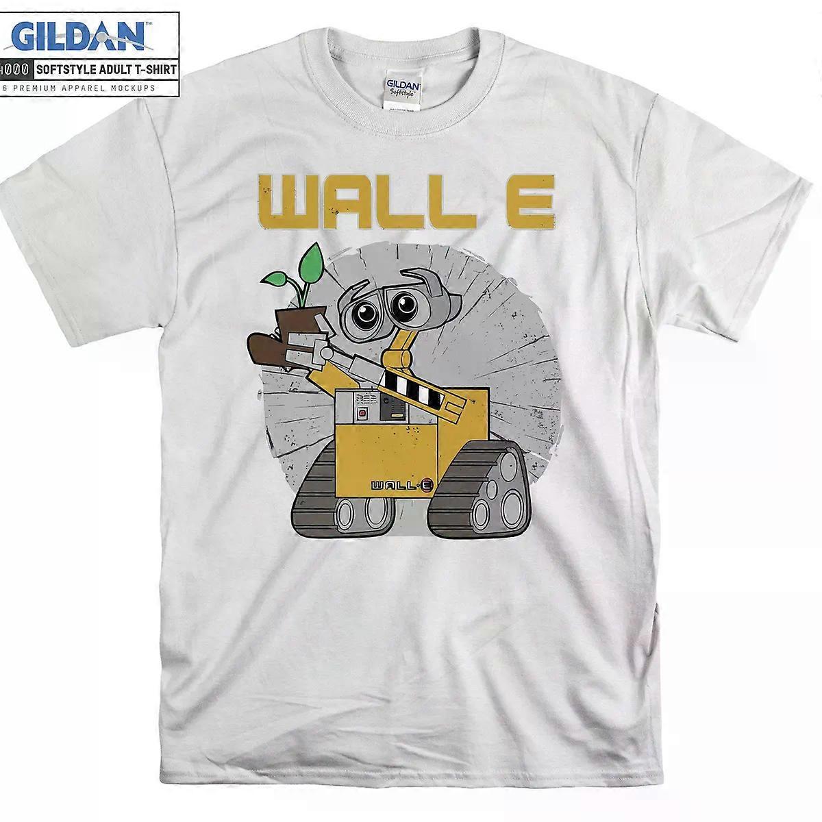 Camiseta retro con círculo desgastado y genial de Pixar Wall-E