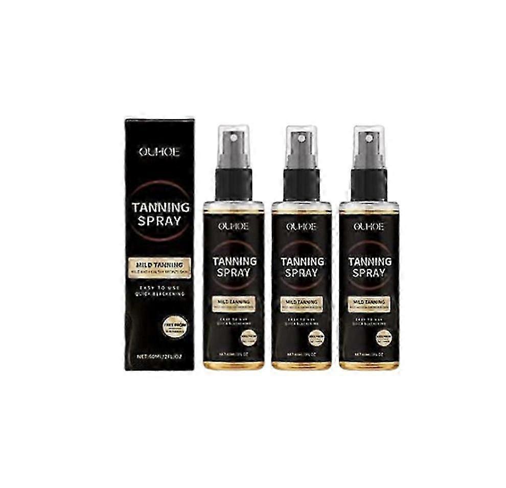 3X Self Tanning Spray - Sunless Tanning Mist | Full Body Bronzing Accelerator with Moisturizing Formula | 2FL.OZ Travel-Size Dermatologically Tested