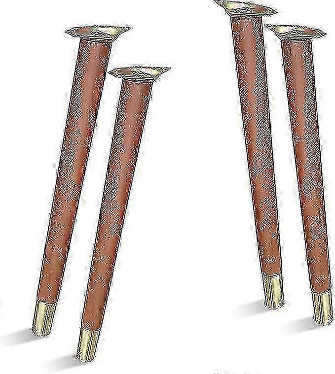 أرجل خشبية - مجموعة من 4 قطع من أرجل الأثاث الخشبي الفاخرة للمكاتب وطاولات القهوة والمقاعد والكراسي والخزائن والأسرة والخزائن متينة وسهلة