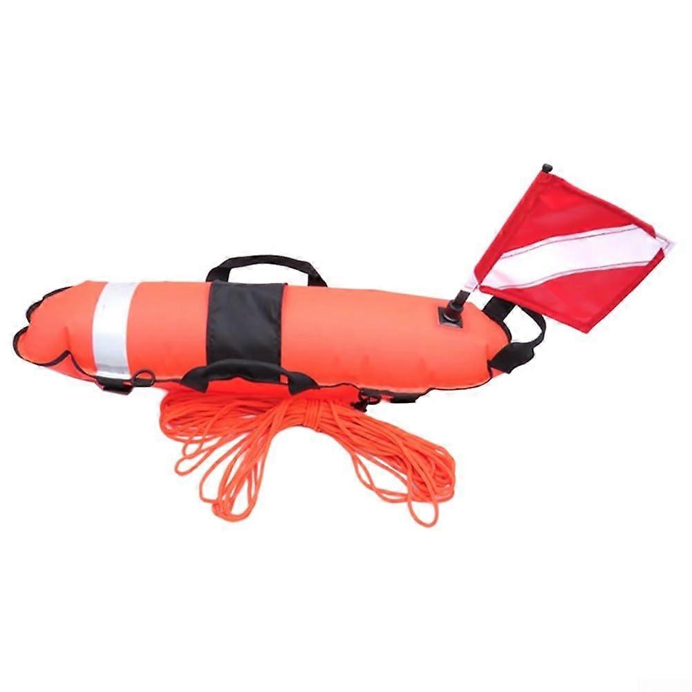 210D Nylon Spearfishing Float With Webbing Handles For Easy Transportation Red