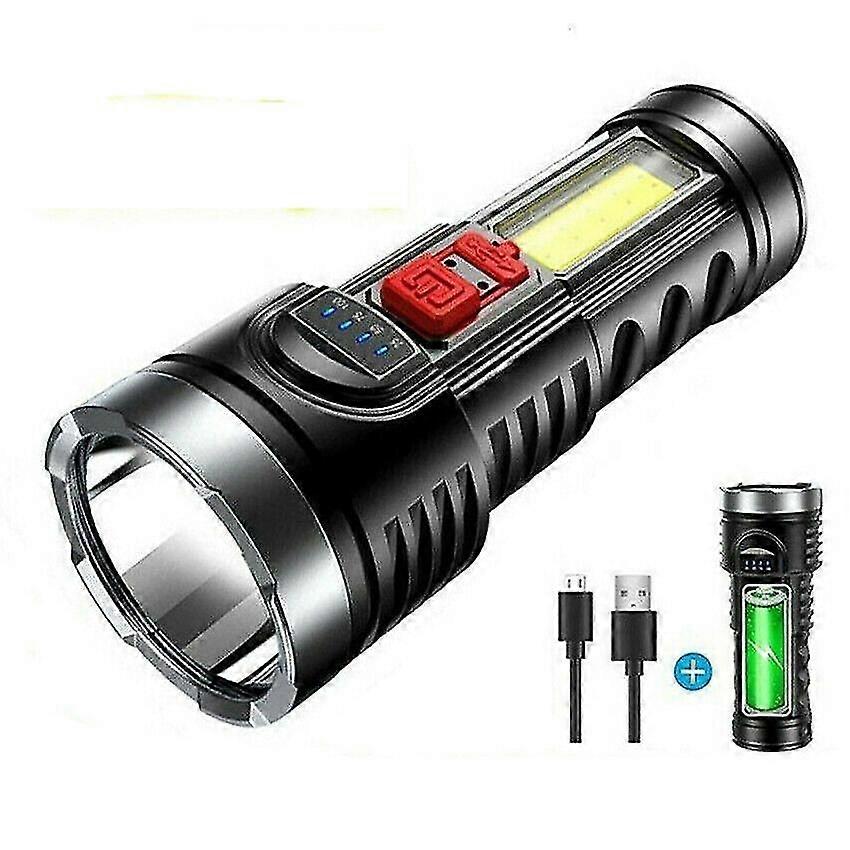 Led Flashlight Tactical Light Super Bright 10000000lm Torch Usb Rechargeable