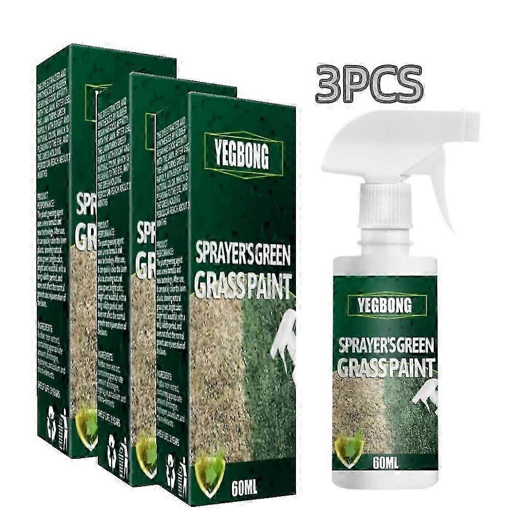 peinture pour gazon en spray vert rapide 3 pièces