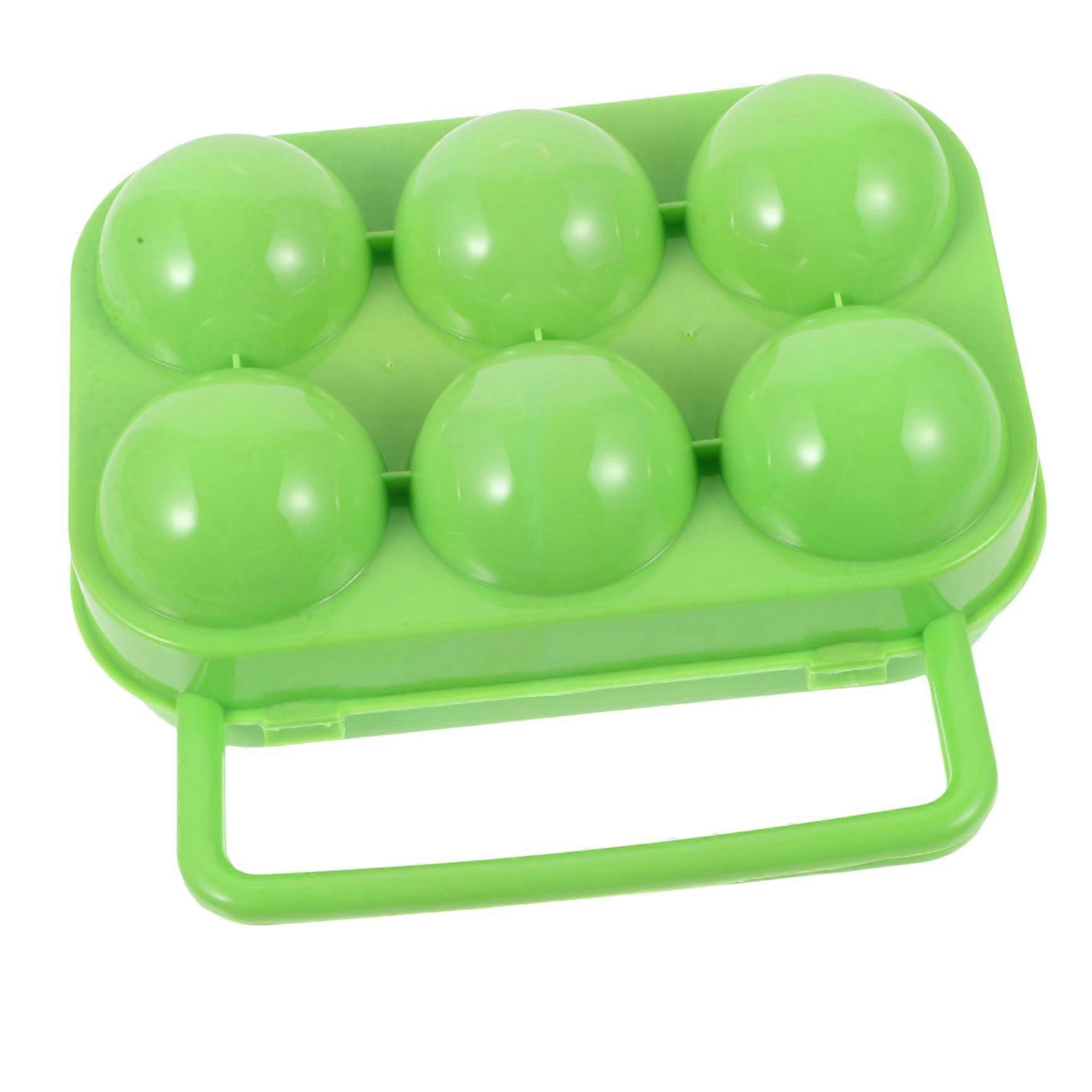 Egg Storage Box 2Piece Portable With Handle And Cover, Outdoor Egg Carrier Holder, Camping Storage Container