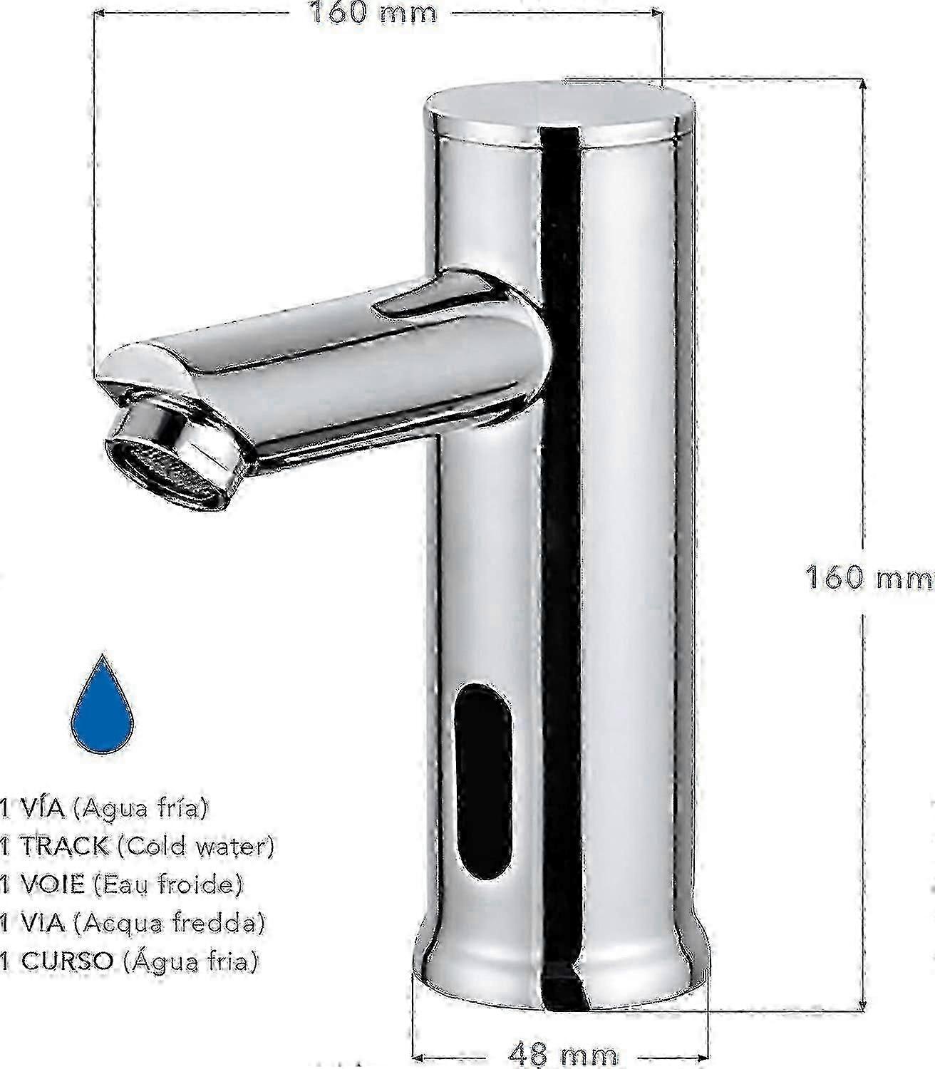 Electronic Basin Faucet, Faucet With Automatic Water Sensor (cold)