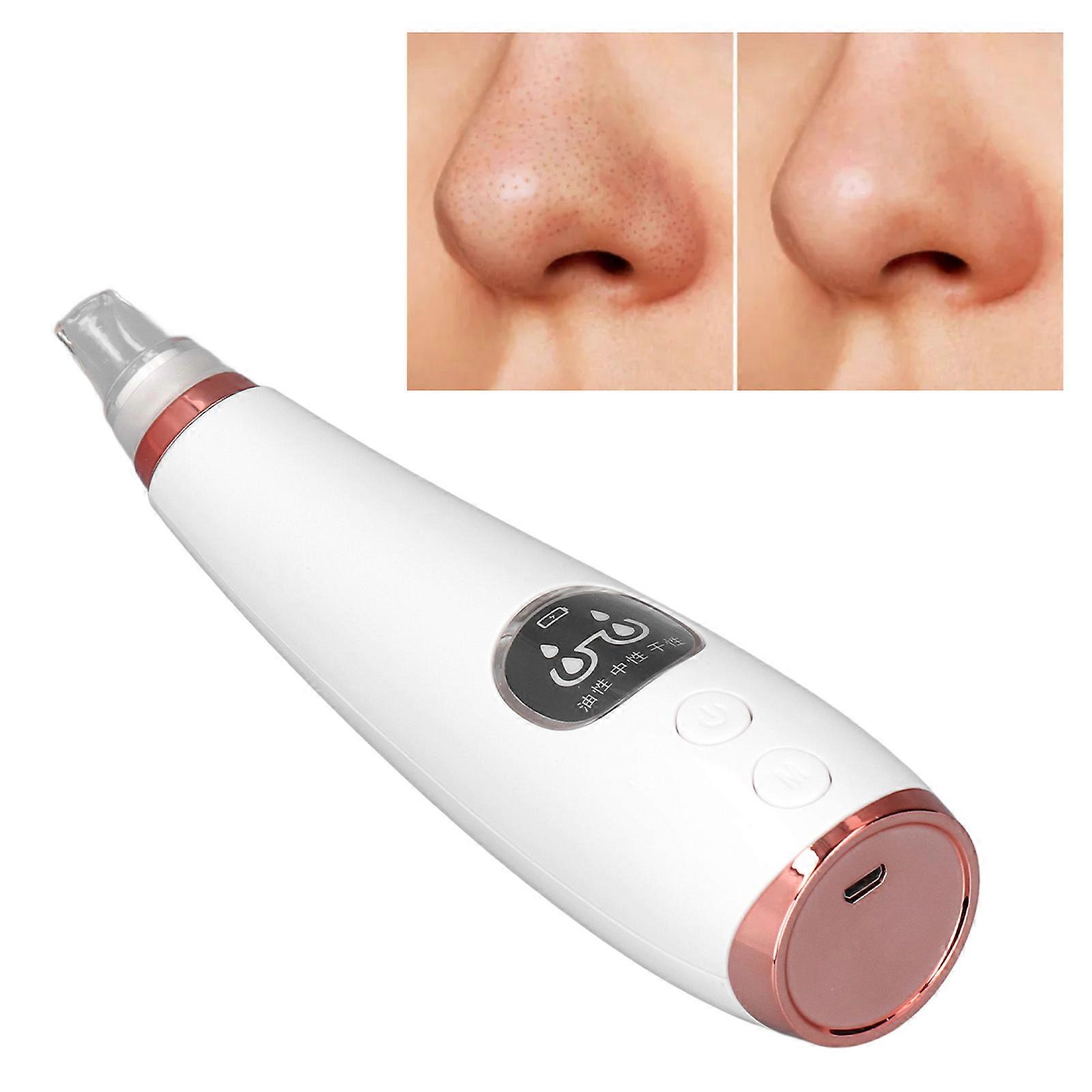 Blackhead Remover Pore Vacuum Microcrystalline Head 3 Suction Levels Pimple Extractor Pore Vacuum with 6 Probes 