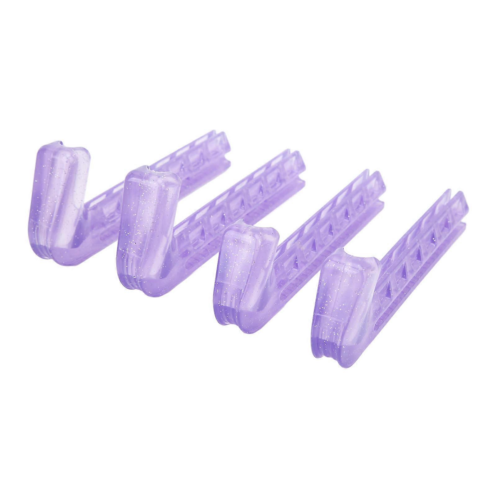 2 זוגות מגיני החלקה נייד על הקרח כיסויי להב מתכוונן להחלקה על הקרח מגן להב עבור הוקי גלגיליות אמנותיות גלגיליות קרח סגול 