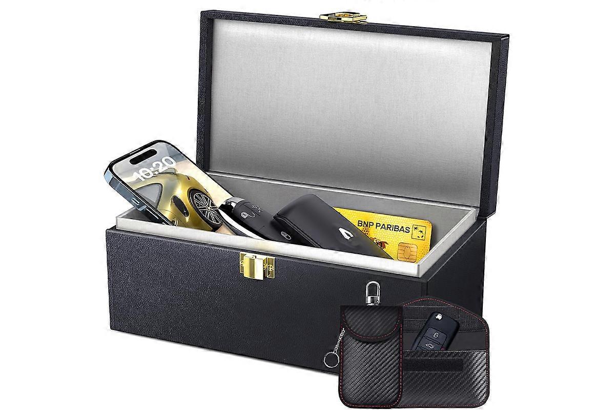 Keyless Entry RFID Signal Blocking Cage with 2Pcs Key