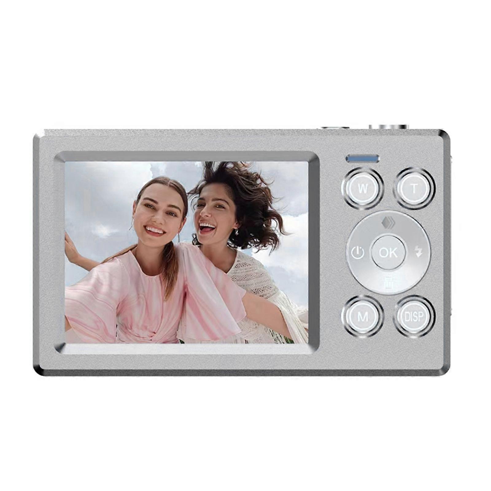 Double Screen Retro Digital Camera 5000W High Pixel 16x Zooming For Students Teens Travel Photography Multicolor