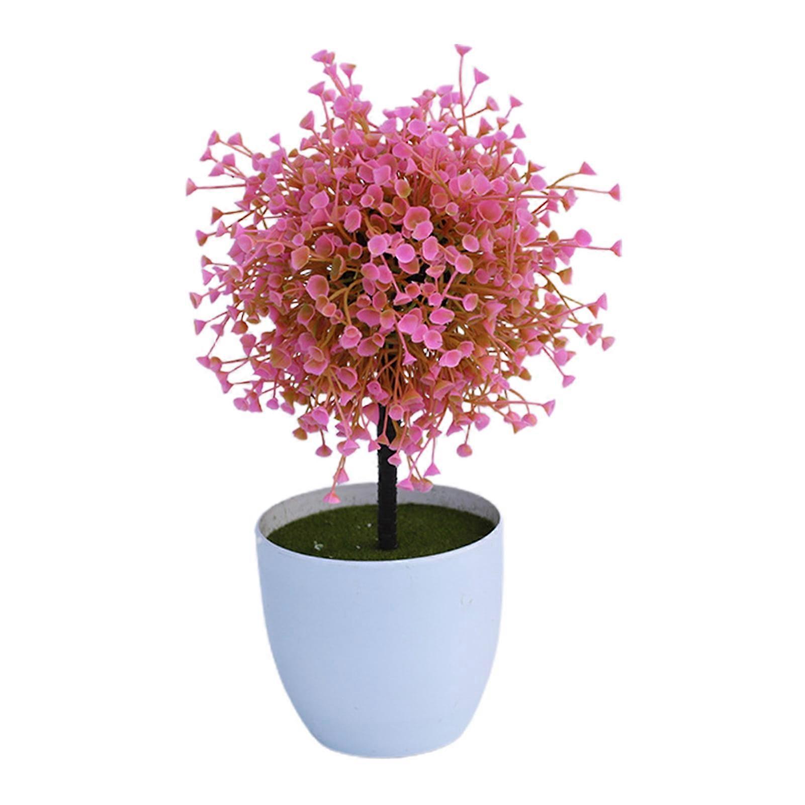 Hesroicy Realistic Looking Eye-Catching Artificial Plants - Plastic Simulation Bonsai Ornament for Desktop Decor at Home