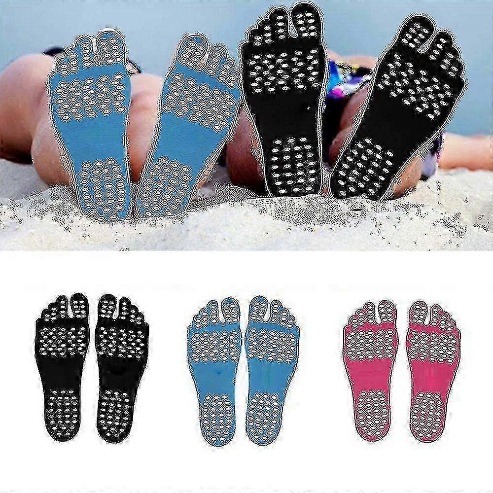 Beach Foot Pads - Stick-On, Barefoot-Style Invisible Shoes with Anti-Slip, Waterproof Feature for Unisex - Yg M Series