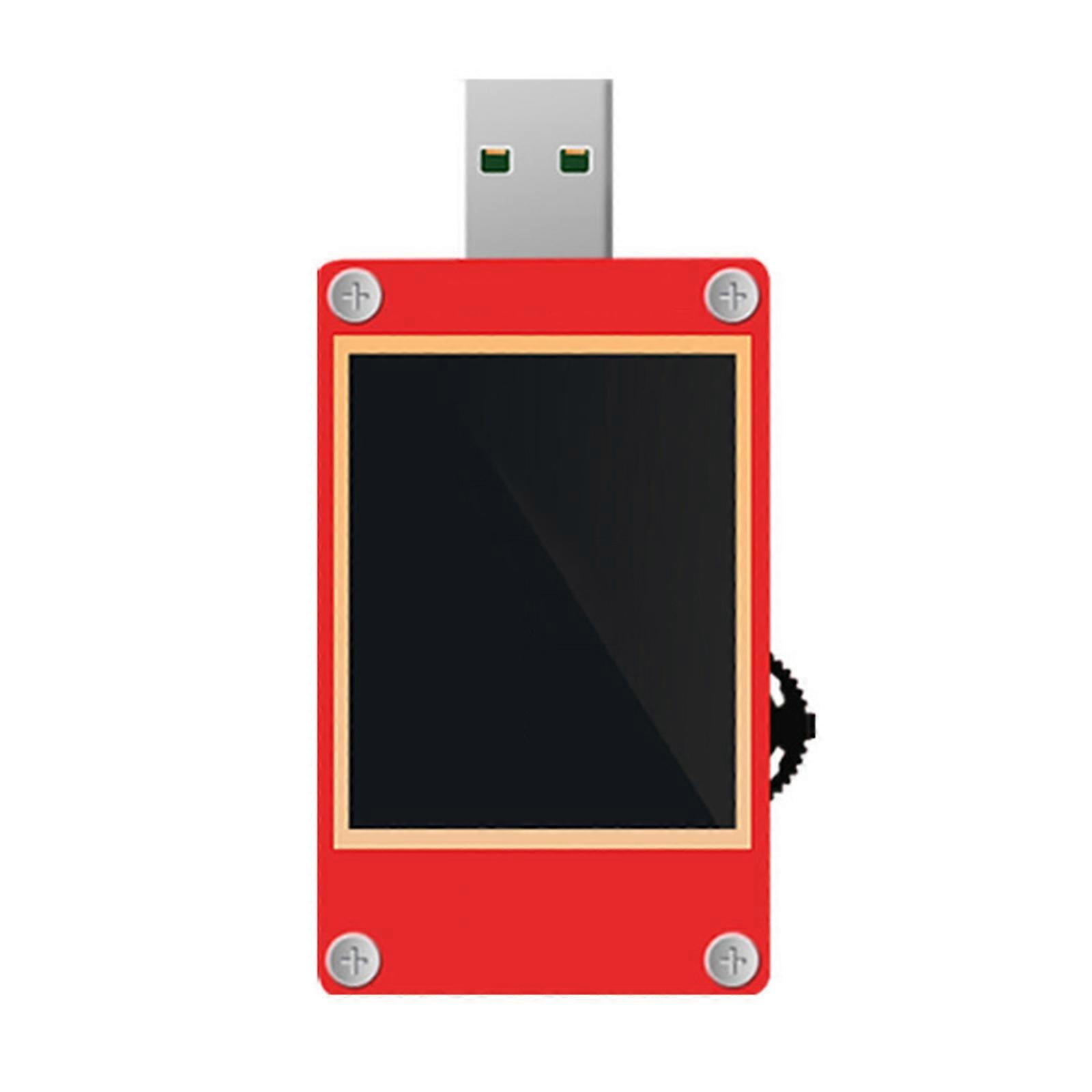 KT002 Portable USB3.0 Fast Charging Tester Digital Voltmeter Ammeter Power Tester USB Capacity Tester with 1.8inch Screen Multicolor