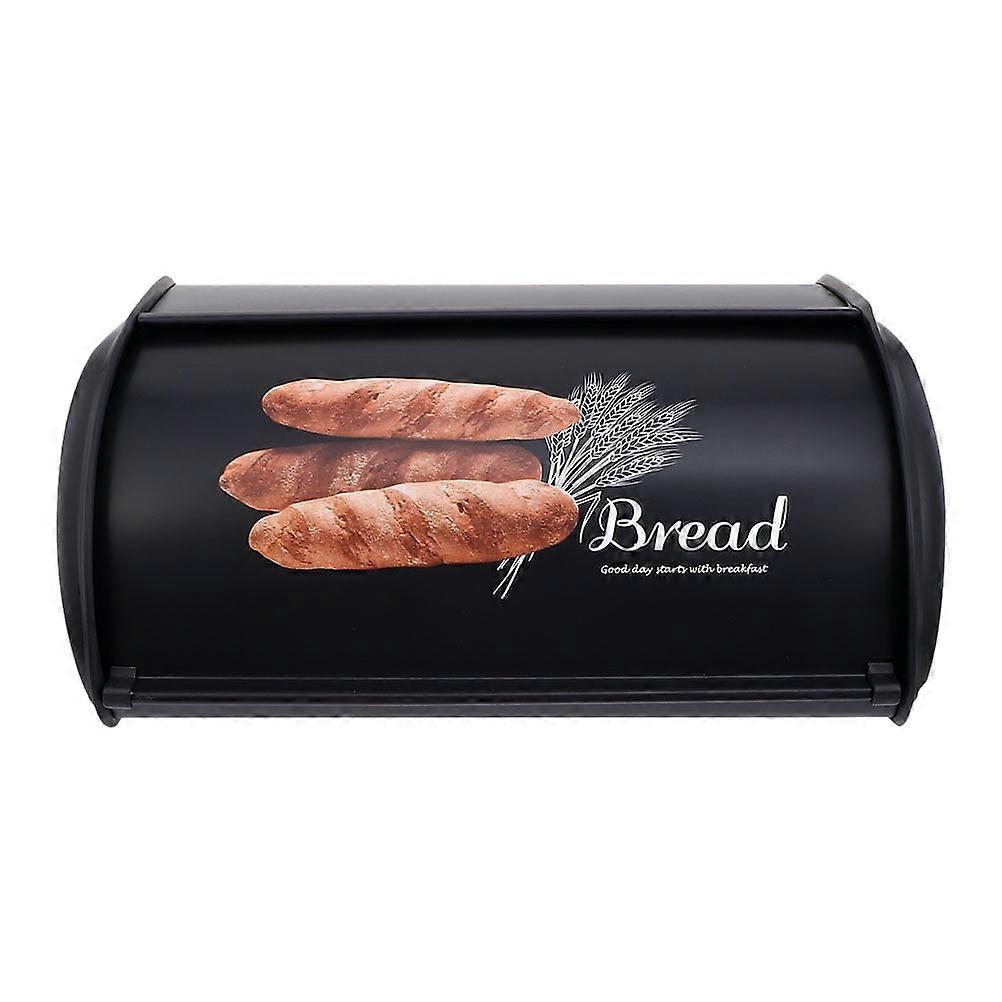 Hemoton Bakery Bread Storage Case Multipurpose Storage Box Household Bread Box (Black)