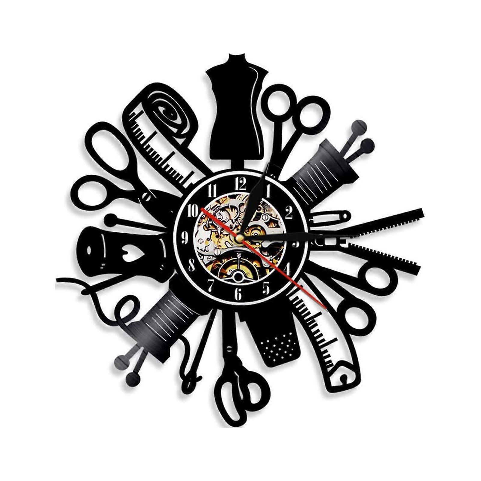 Fnyoxu Vinyl Record Wall Clock 's Tool Styling Wall Clock