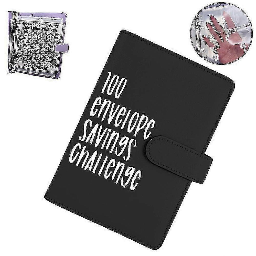100 Envelope Challenge Binder Cash Binder With Envelope Saving Challenge Binder Money Saving Envelope For School Home Office
