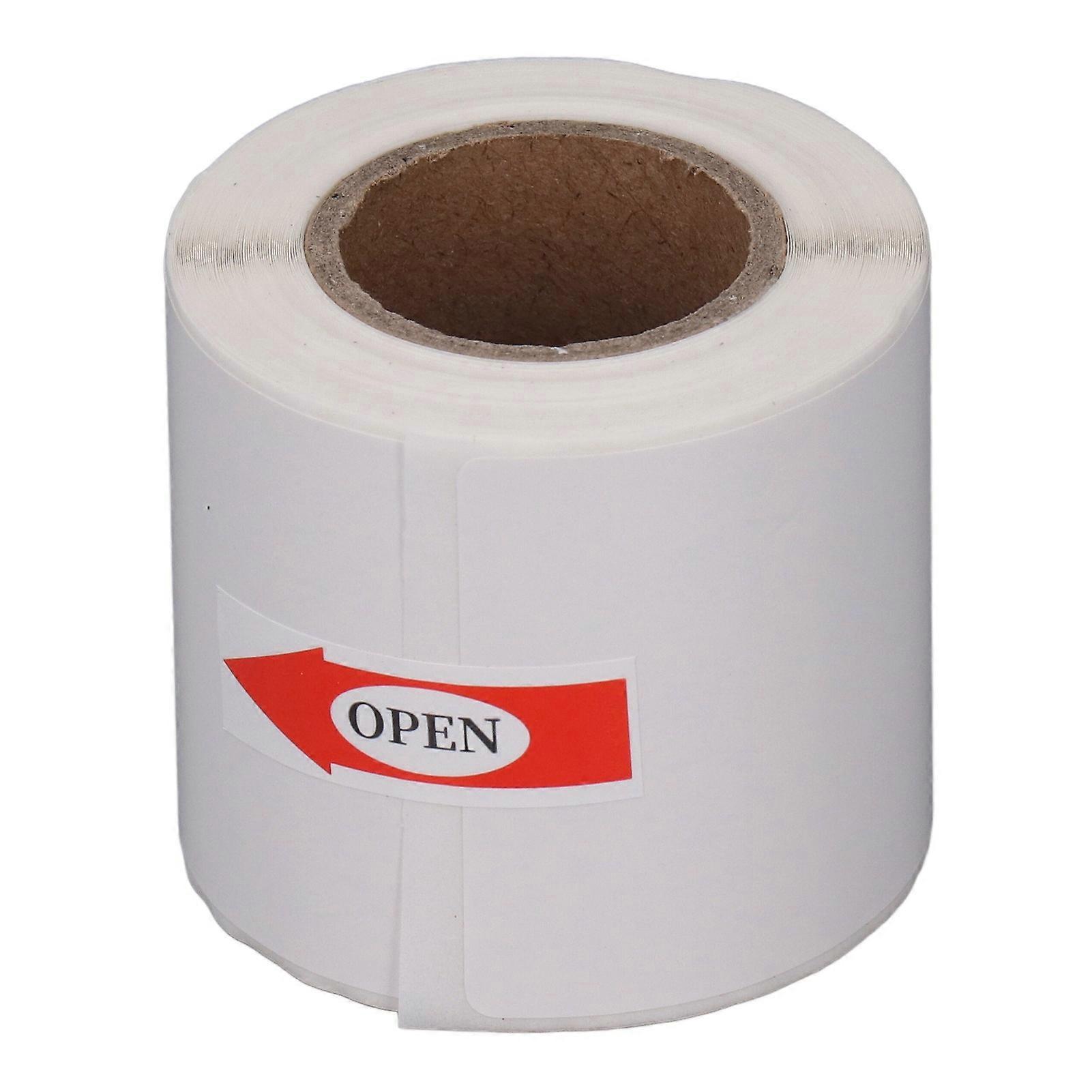 Thermal Paper Roll Waterproof White Easy Writing Inkless Print Paper with Back Adhesive 40x80mm 100 Sheet