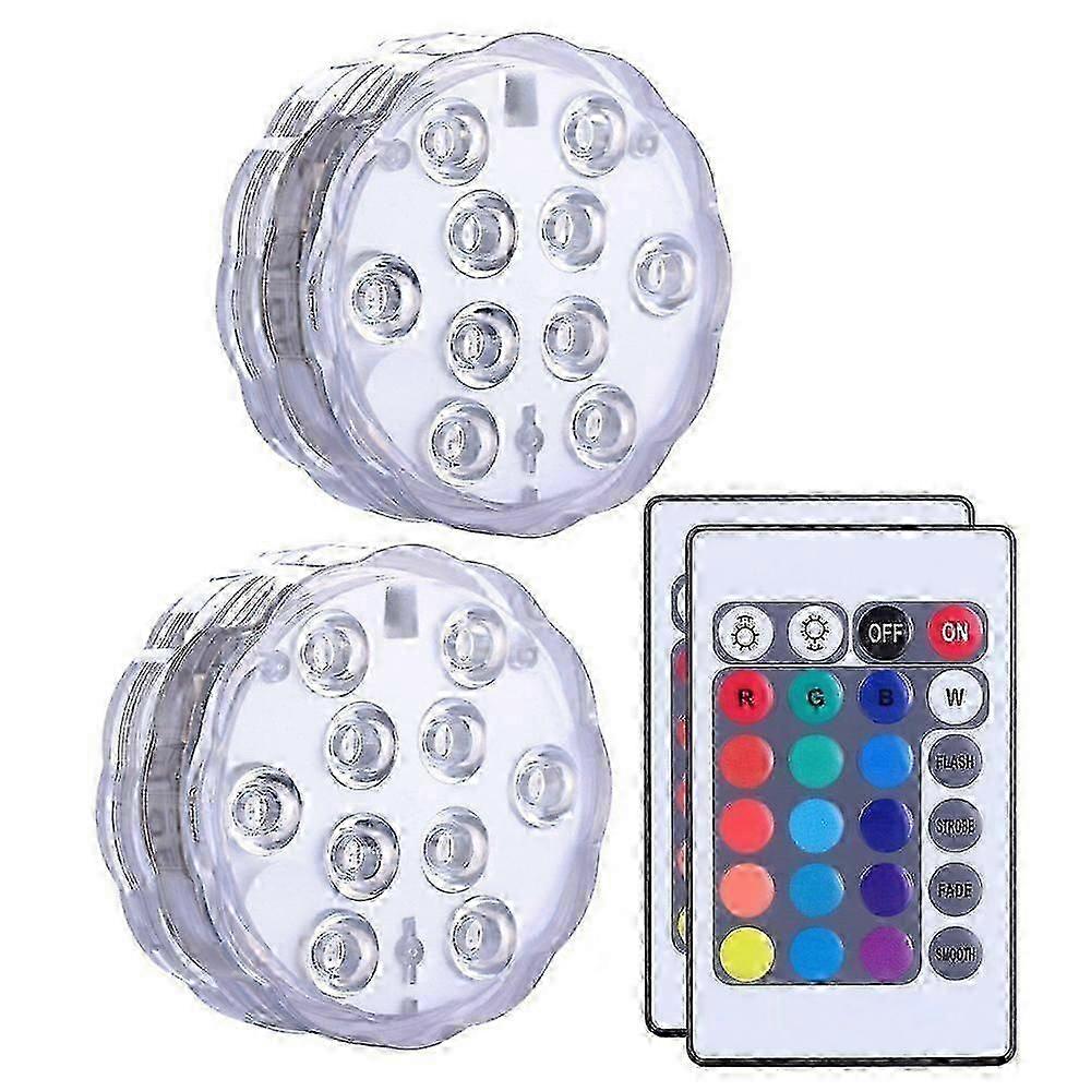 Waterproof Submersible LED Pool Light Color Changing LED Pool Light with Remote Control, IP68, 16 Colors