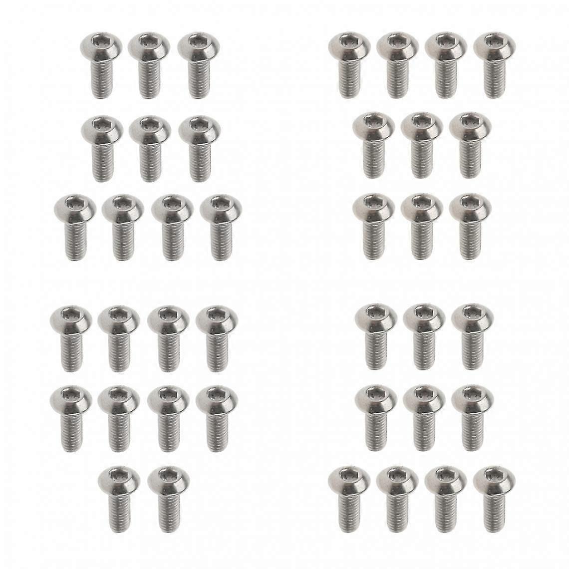 20 Pieces M3x8mm + 20x M3x10mm Hex Head Button Socket Head Screws