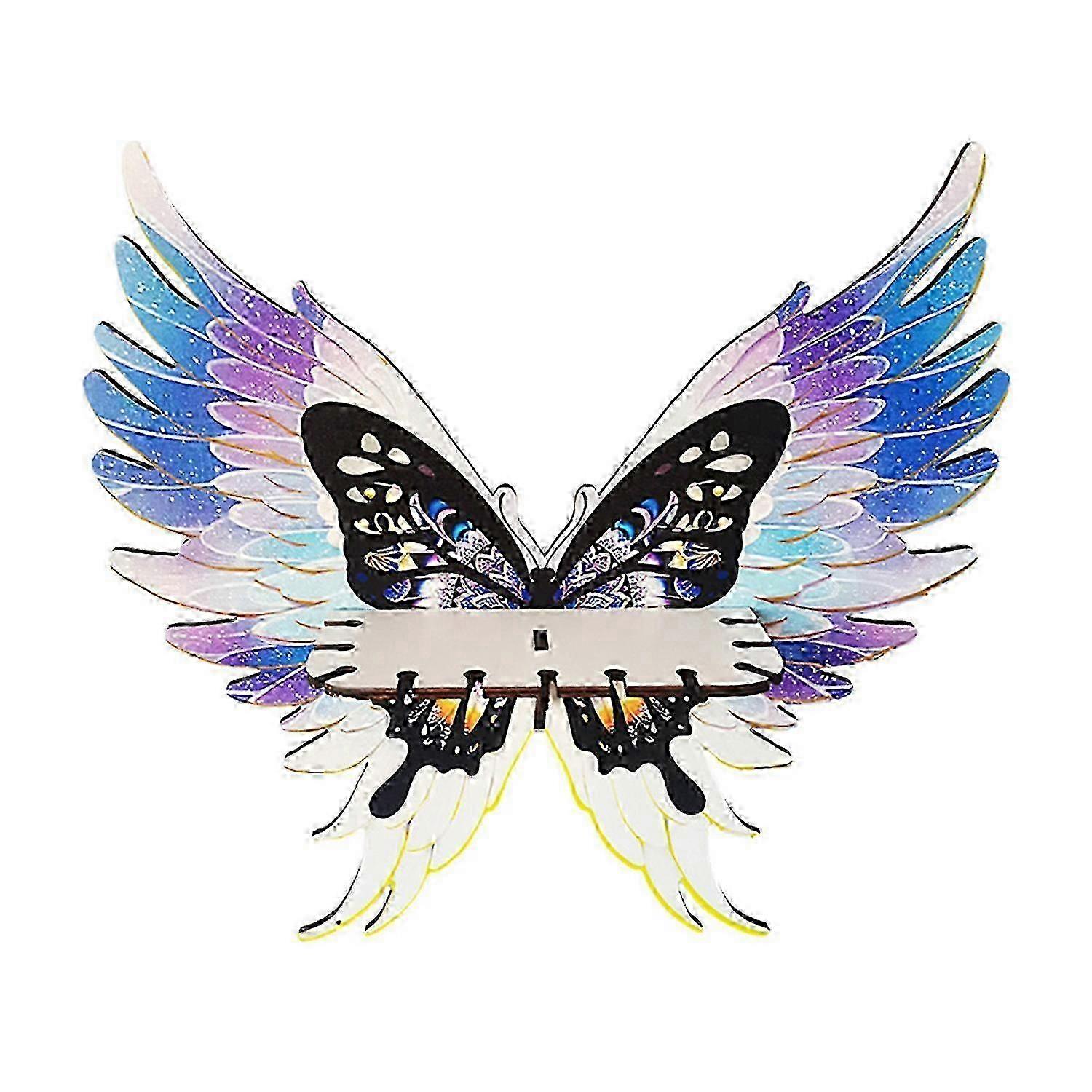 Corner Shelf Wings Butterfly Floating Corner Shelf Easy to Install Multipurpose Rustic Wooden