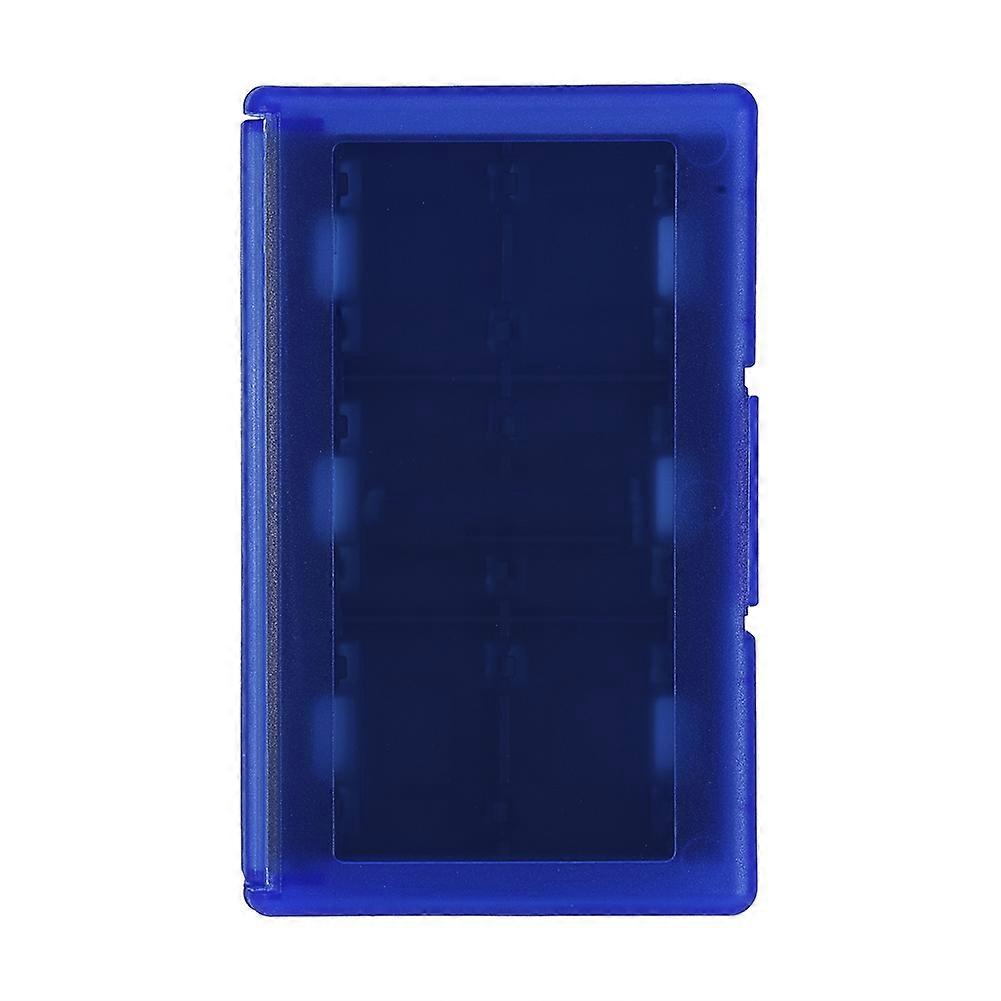 24-in-1 TF Card Box Game Memory Card Case Holder Carrying Storage for Nintendo Switch Blue