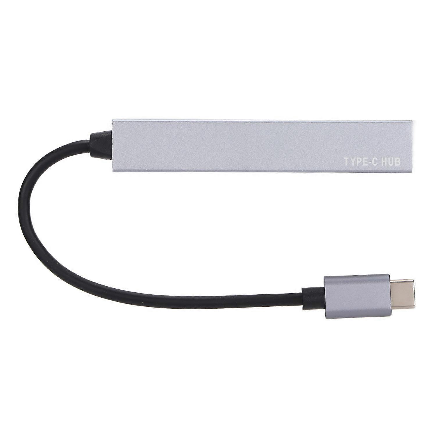 Expansion Dock TYPEC Mini Plug and Play USB2.0 USB 3.0 Hub 1 Drag 4 Expansion Dock(Grey )