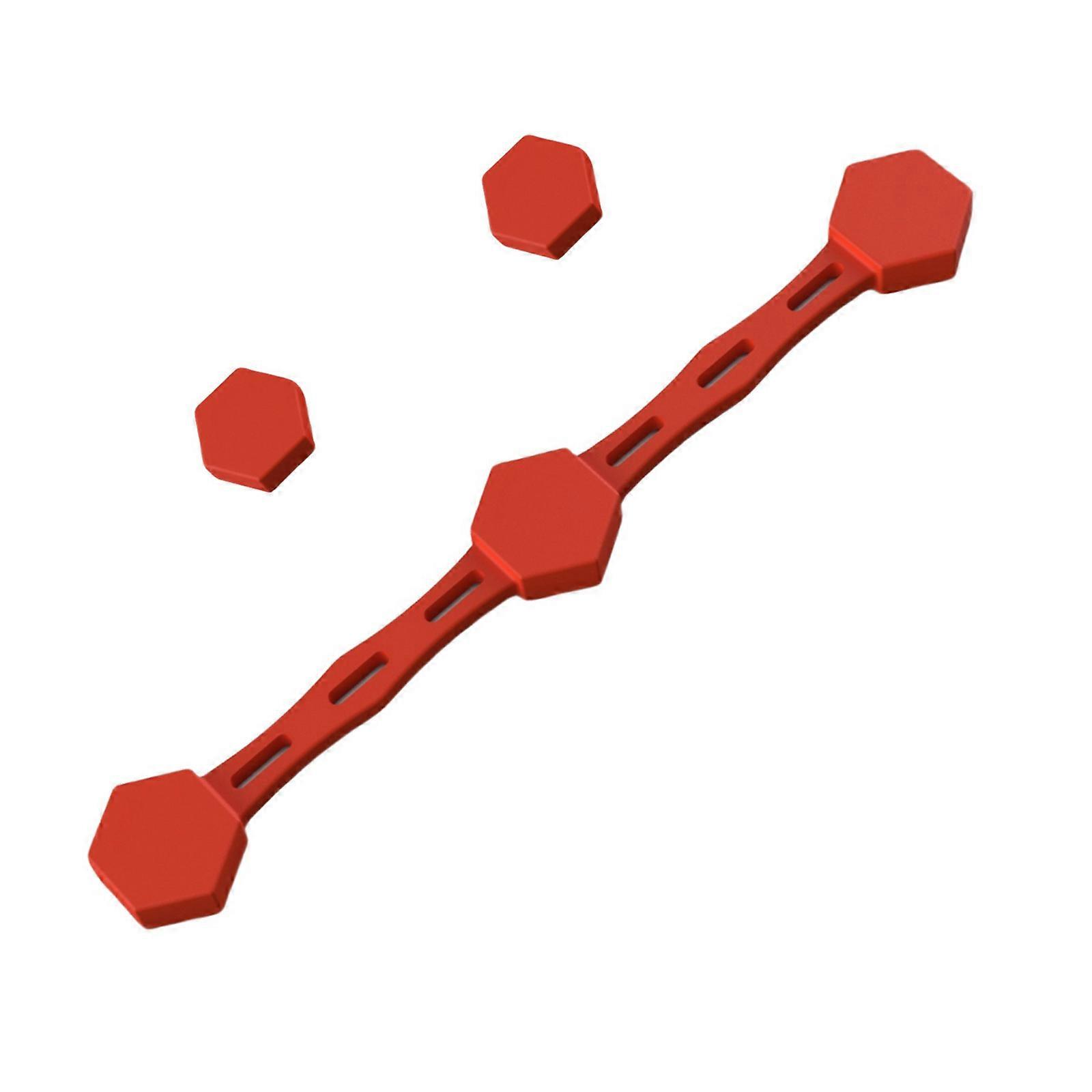 Reusable Air Fryers Magnets Silicone Buckle None Scratch Air Fryers Liner Buckle Removable Safely Paper Holder Enduring  Red