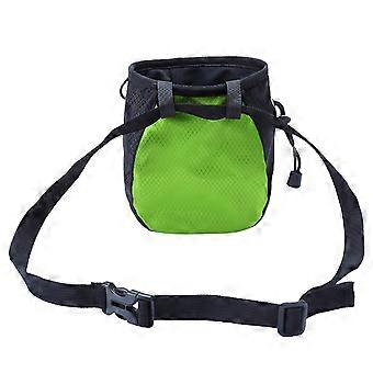 Rock Climbing Chalk Bag Drawstring Closure Bag Adjustable Bouldering Chalk Bag Bucket  for Gym Climbing, Gymnastic  red