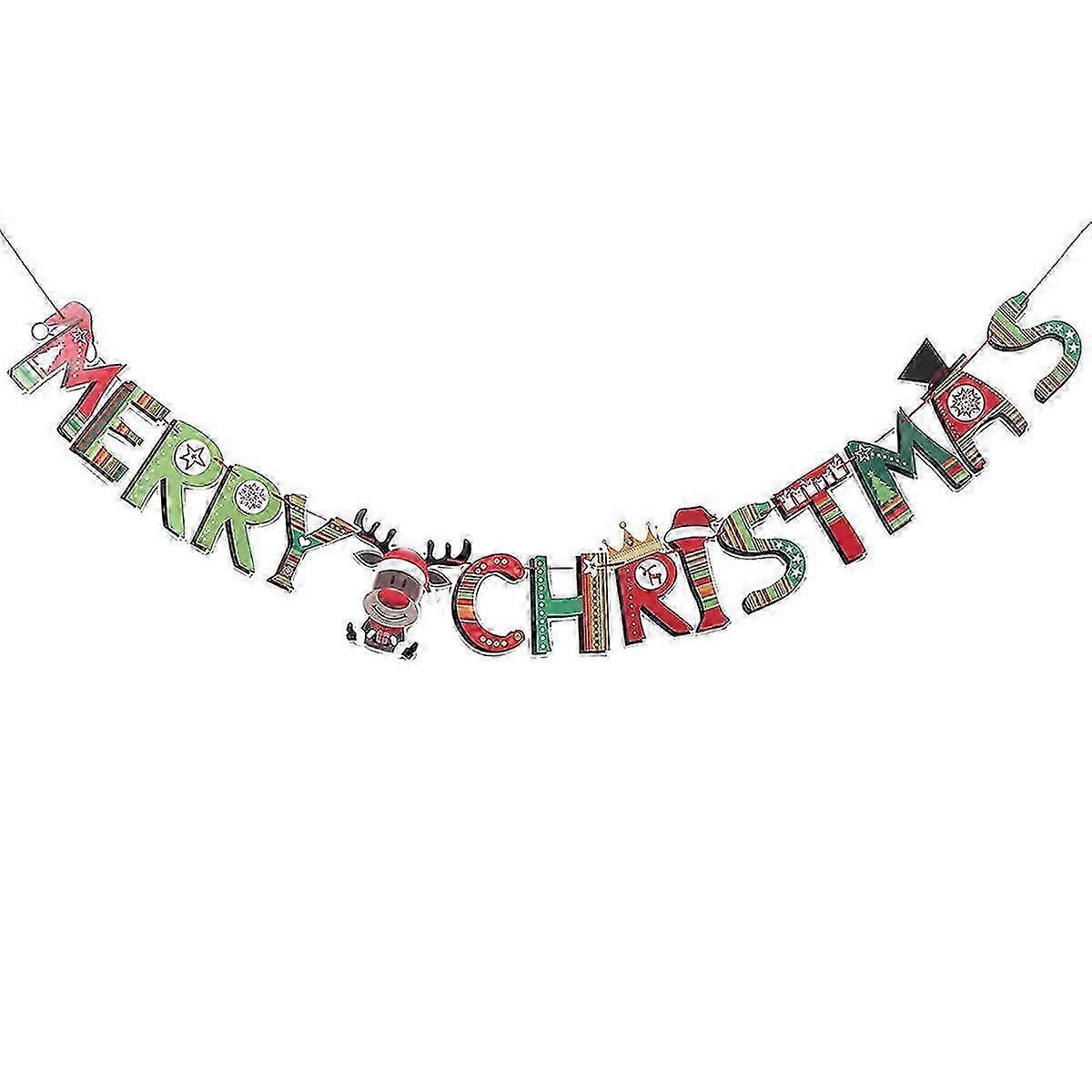 Christmas Decor Christmas Bunting Garland Christmas Bunting Banner Christmas Garland