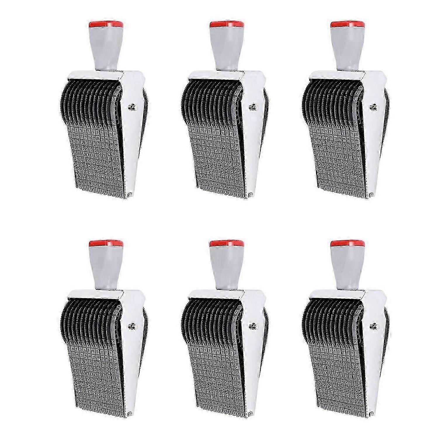 Multipurpose 12 Digit Alphabet Rolling Rubber Stamp English Roller