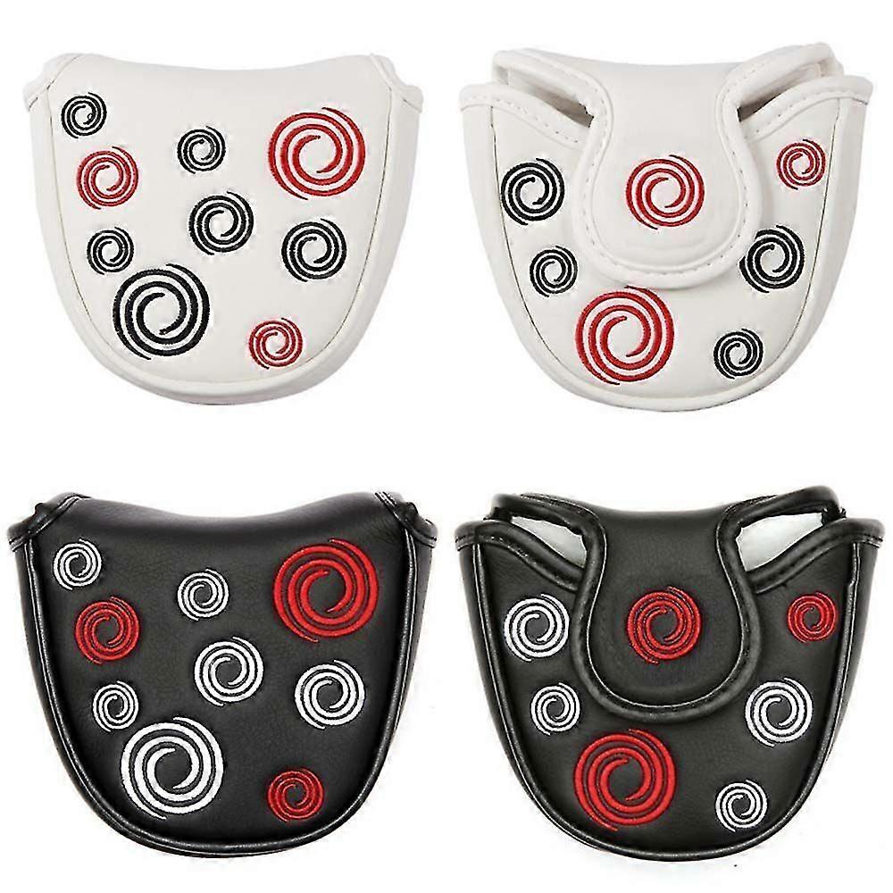 Golf Head Cover Golf Mallet Putter Covers Leather Headcover Cierre magnético