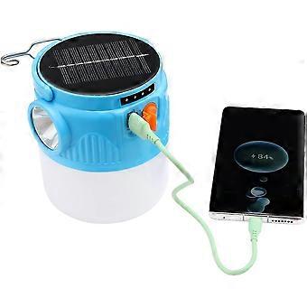 Camping Accessories-solar Led Camping Lantern,rechargeable Modern Camping Light(1 pcs, blue)