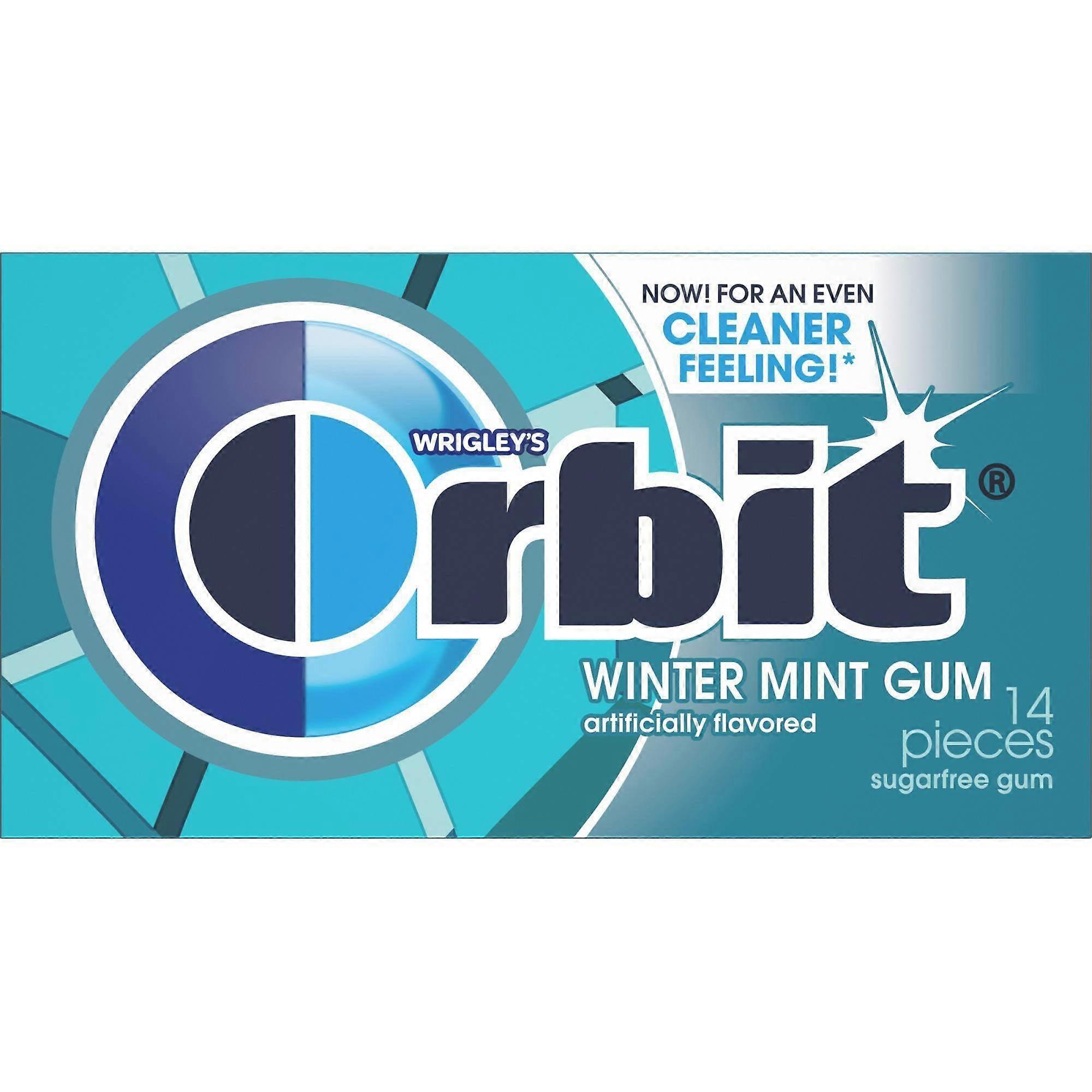 Orbit Gum Single Pack, Sugarfree Wintermint, 1 Ea