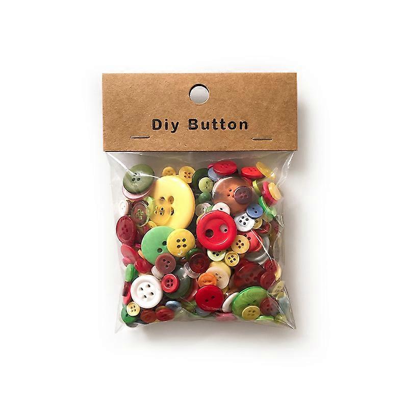 150g Mixed Size & Color Resin Buttons for Sewing, Scrapbooking, DIY Crafts - Assorted Styles, Durable & Lightweight for Clothing