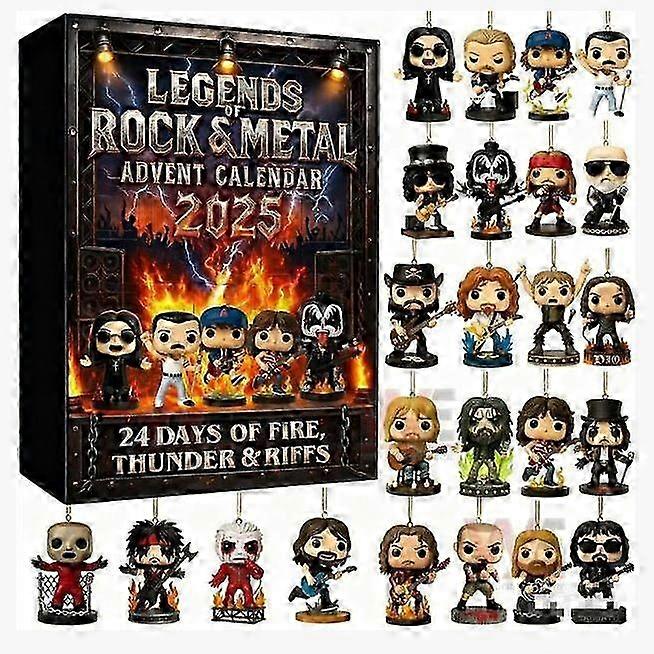 Holiday countdown for LEGENDS ROCK METAL with 2D acrylic gift