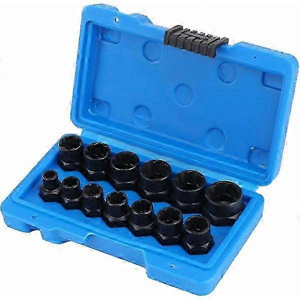 Socket sets, nut remover, socket for damaged bolt extractor (13PCS)
